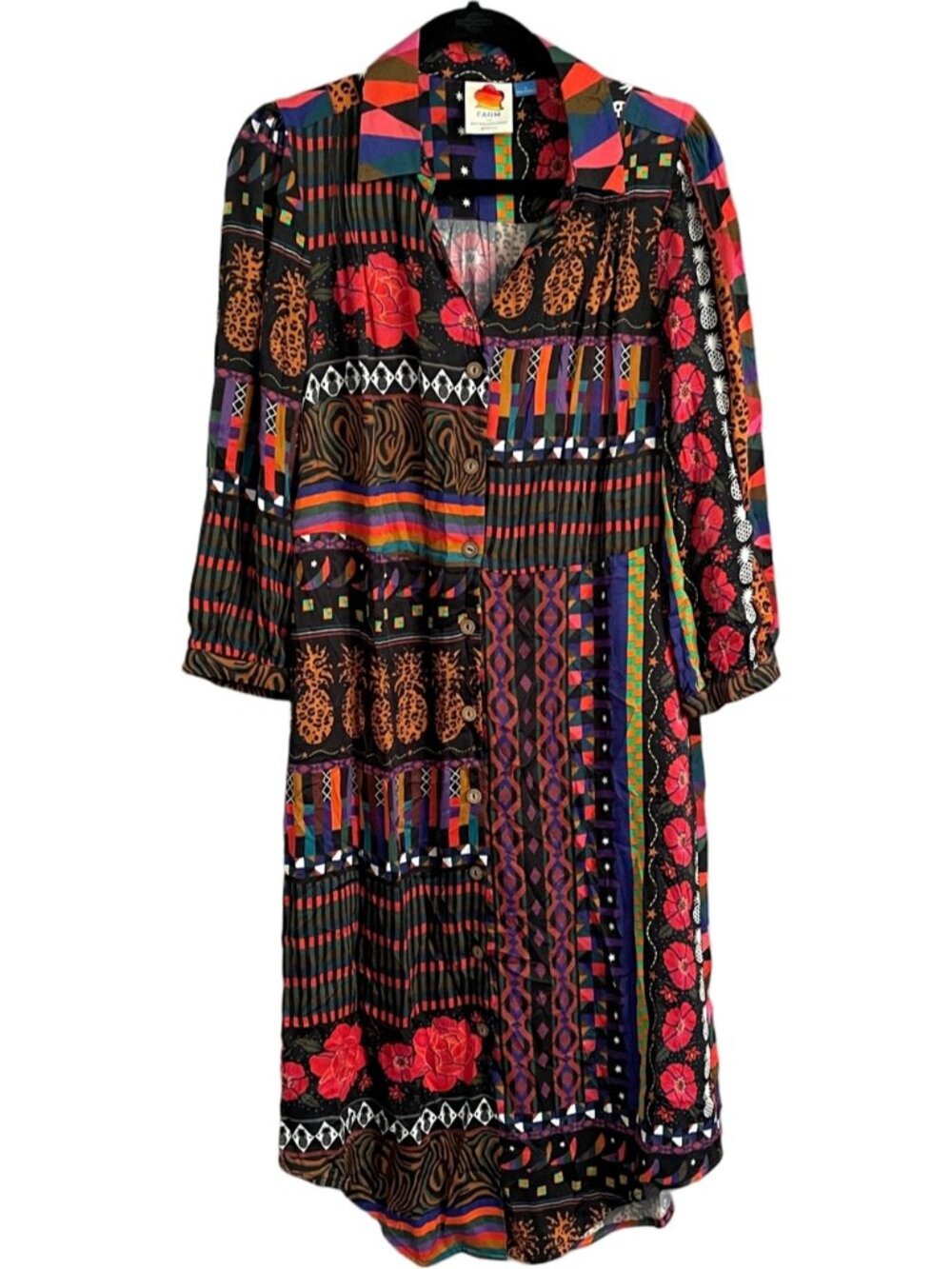 Farm Rio for Anthropologie Ciela Midi Shirtdress - Small, runs BIG! - Picture 11 of 14